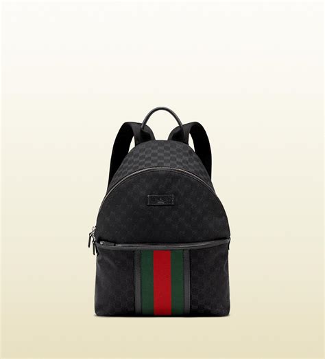 gucci original gg canvas backpack|black Gucci backpack for men.